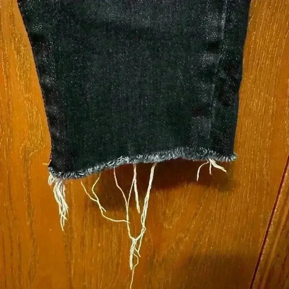 Anthropologie Pilcro & The Letterpress High-Rise Denim Legging Size 27 Fray Hem - Picture 6 of 10